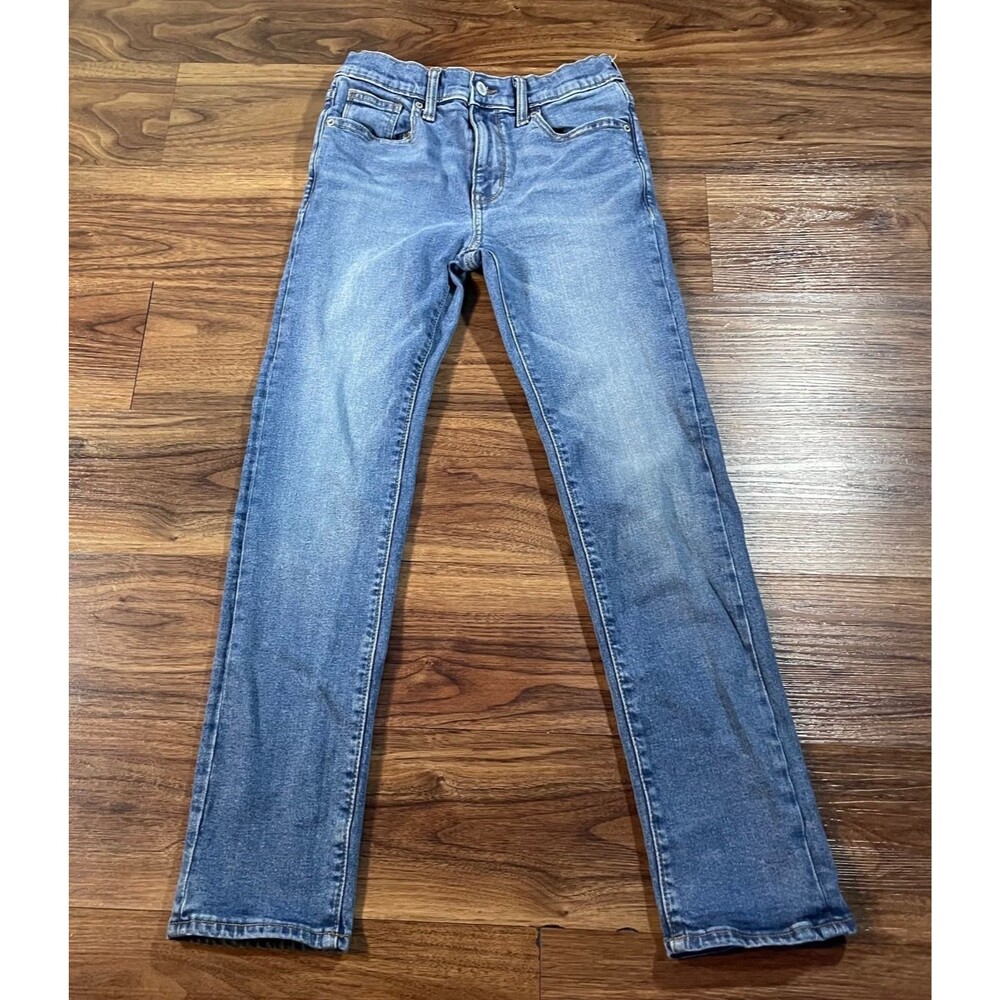 Old Navy Boys Built In Flex Skinny Jeans Size 12 Slim Casual Denim Blue